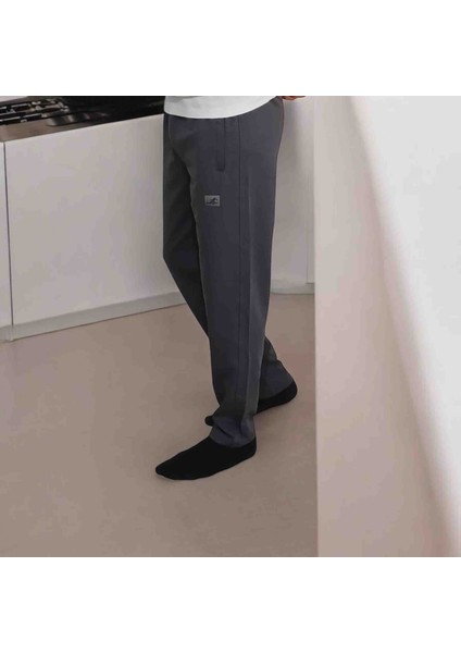 Erkek Füme Düz Paça Eşofman Altı