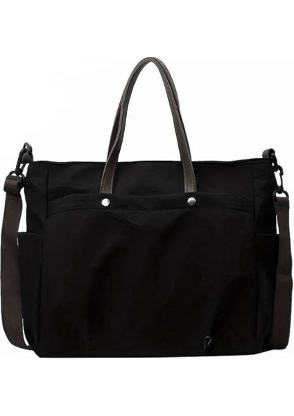 Çanta Kanvas Şık Kadın Siyah Elde Yada ;Omuzda Taşınabilir fiyatları