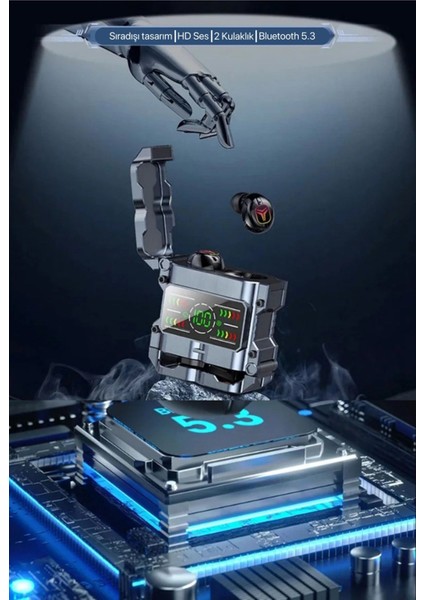 M60 Bluetooth Kulaklık Gaming Kulaklık Enc Mod Aktif Ios ve Android Tüm Telefonlara Uyumlu