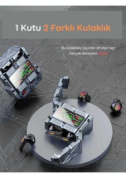 M60 Bluetooth Kulaklık Gaming Kulaklık Enc Mod Aktif Ios ve Android Tüm Telefonlara Uyumlu