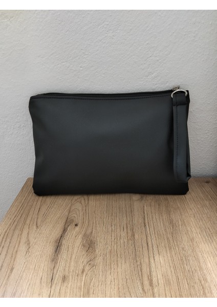 Kadın Siyah Düz El Askılı Portföy Clutch Çanta fiyatları