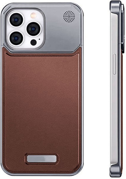 iPhone 15 Pro Max Koku Hazneli Magsefe Alüminyum Kılıf