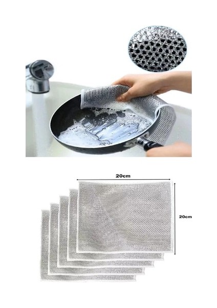 3 Adet Çok Fonksiyonlu Çizmeyen Tel Bulaşık Bezi Bulaşık Havlusu Bulaşık Temizlik Ovma Bezi fırsatları