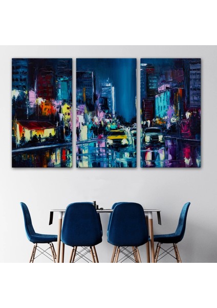 - New York Gece Manzarası Yağlıboya Dekoratif Duvar TABLOSU-3533 modelleri