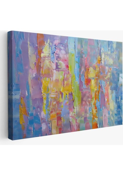 - Yüksel Dokulu Soyut Yağlıboya Görünüm Dekoratif Kanvas Duvar TABLOSU-3570 fiyatları