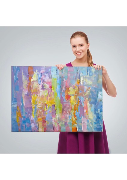 - Yüksel Dokulu Soyut Yağlıboya Görünüm Dekoratif Kanvas Duvar TABLOSU-3570 fırsatları