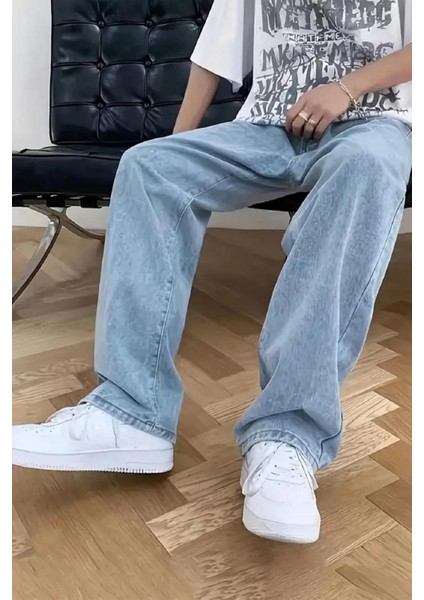 Reax Seul Erkek Baggy Bol Kesim Kot Pantolon