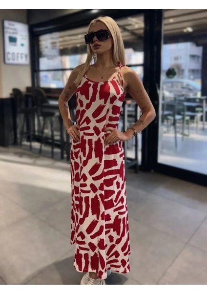 Kadın Omuz Bağlamalı Elbise