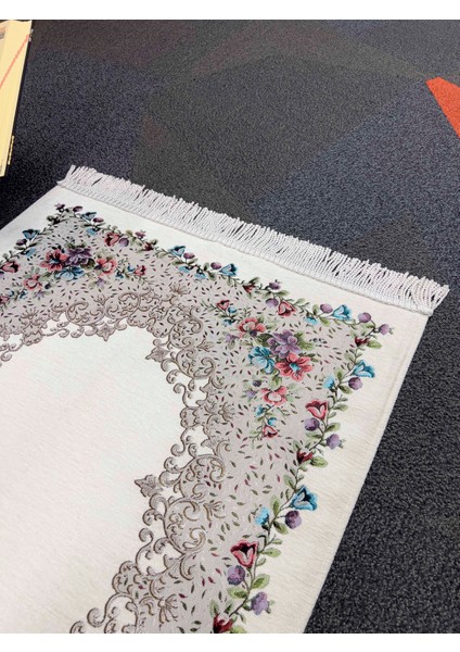 Şönil Kumaş Gülzar Seccade - Krem fiyatları