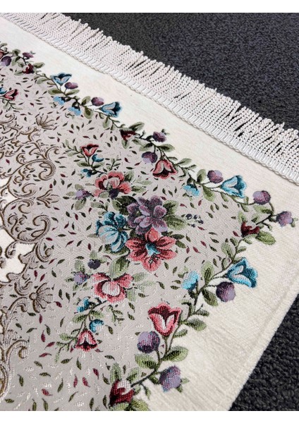 Şönil Kumaş Gülzar Seccade - Krem modelleri