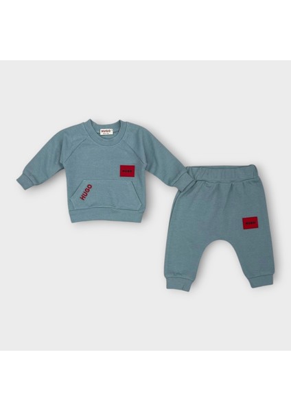Baby Wafflel Kumaş Huyco Desen Ikili Takım 6-24 Ay Unisex