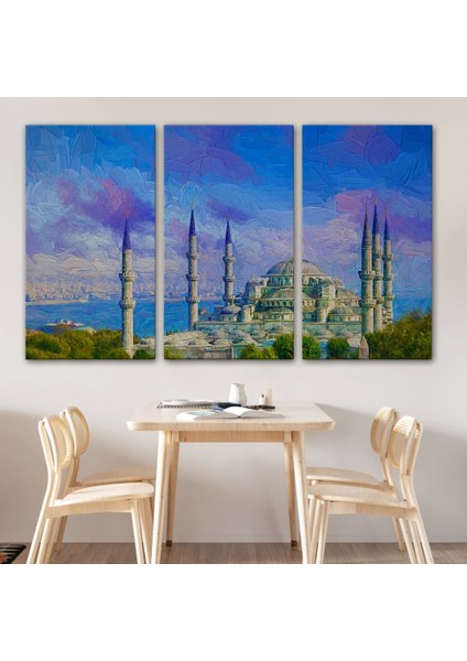 - Sultan Ahmet Camii Yağlıboya Görünüm Kanvas Duvar TABLOSU-3691 modelleri