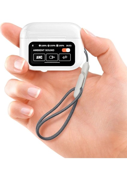 Dokunmatik OLED Ekranlı Air Pro 2 Bluetooth Kulaklık Anc/enc Tüm Modlar Aktif Bluetooth Kulaklık