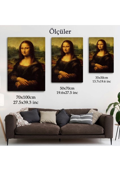 - Leonardo Da Vinci'nin Ünlü Eseri Mona Lisa Kanvas TABLOSU-5126 indirimleri