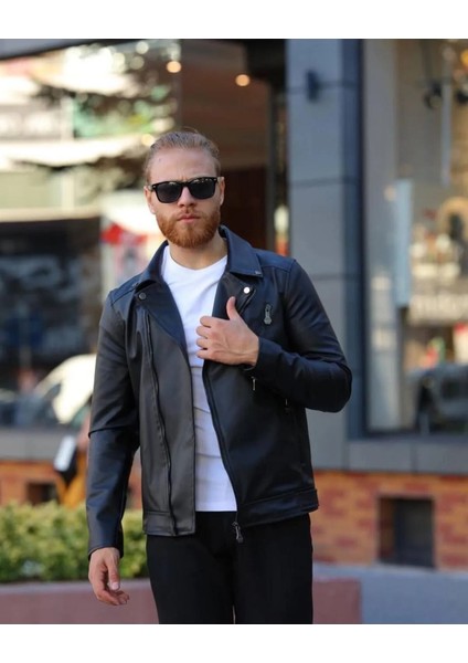Erkek Içi Kürklü Deri Ceket