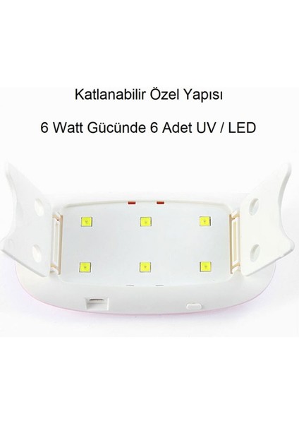 6 Watt USB Uv LED Tırnak Oje Kurutma Makinesi