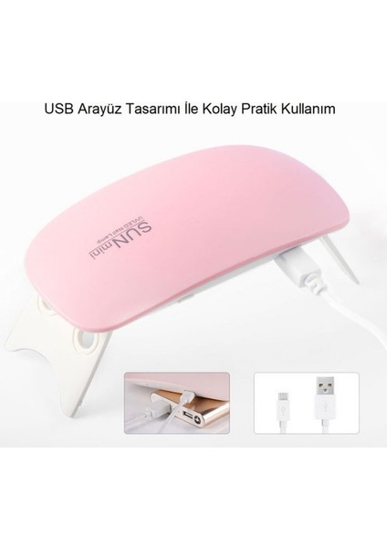 6 Watt USB Uv LED Tırnak Oje Kurutma Makinesi