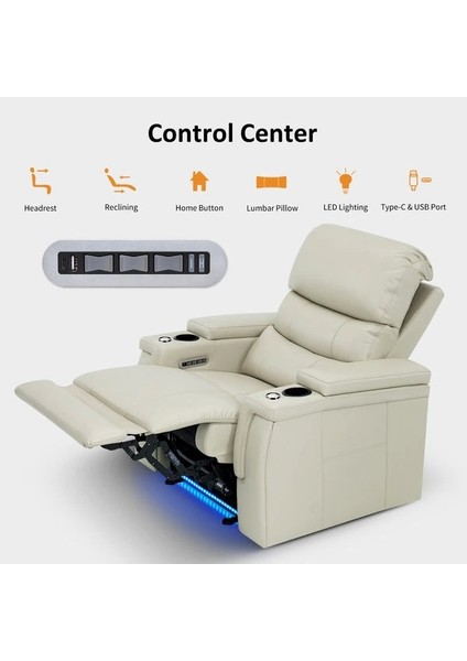 Smax Ev Sinema Koltuğu Krem Tekli fırsatları