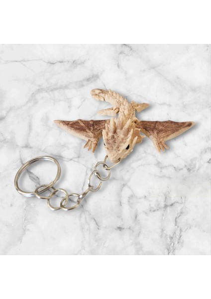 3D Kanatlı Dragon Figür Anahtarlık modelleri