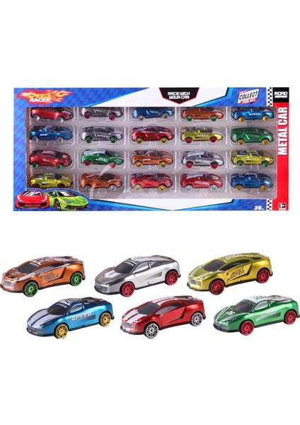 20'li Kutulu Metal Arabalar Toy-35