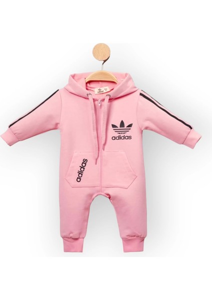 Baby Marka Addas Desen Kapşonlu Tulum 6-24 Ay