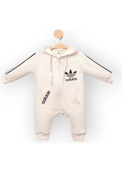 Baby Marka Addas Desen Kapşonlu Tulum 6-24 Ay