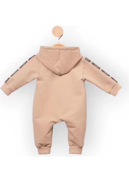 Baby Marka Moşino Desen Kapşonlu Tulum 6-24 Ay