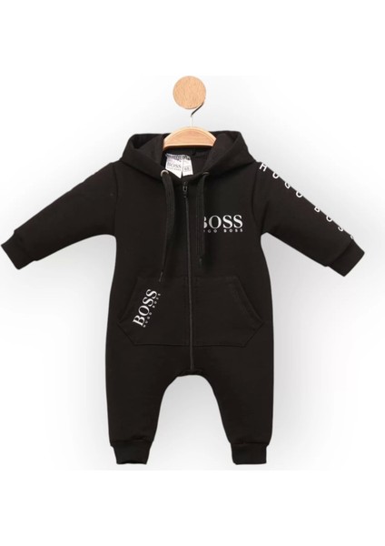 Baby Marka Bossa Desen Kapşonlu Tulum 6-24 Ay