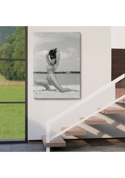 - Leopar Bikinili Bettie Page Duvar TABLOSU-6053 fırsatları