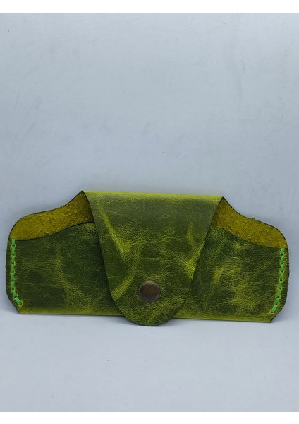 Hakiki Crazy Deri El Yapımı Handmade Unisex Gözlük Kabı modelleri