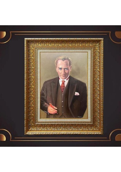 Özel Altın Seri Atatürk Tablo ZN08