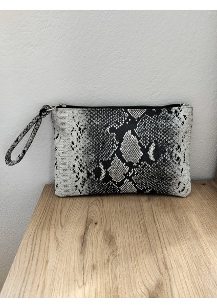 Kadın Desenli El Askılı Portföy Clutch Çanta