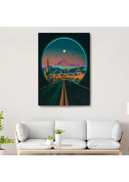 - Sürreal Colorado Yol Manzarası Dekoratif Duvar TABLOSU-6207