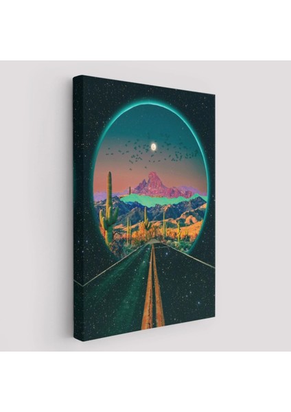 - Sürreal Colorado Yol Manzarası Dekoratif Duvar TABLOSU-6207 fiyatları