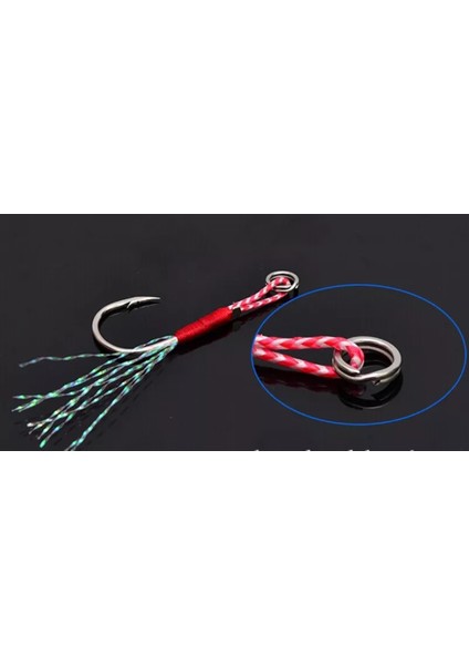 Jig Assist Iğne - 3 Adet - Jig Yardımcı Kanca ( 7g ile 15G Arası Jig Için )