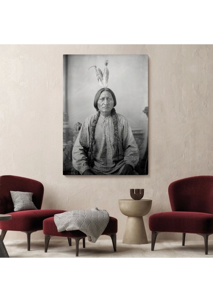 - Oturan Boğa Tablosu, Amerikaya Karşı Savaşan Son Kızılderili Kabile Şefi, Sitting BULL-6416