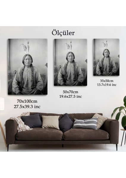 - Oturan Boğa Tablosu, Amerikaya Karşı Savaşan Son Kızılderili Kabile Şefi, Sitting BULL-6416 indirimleri