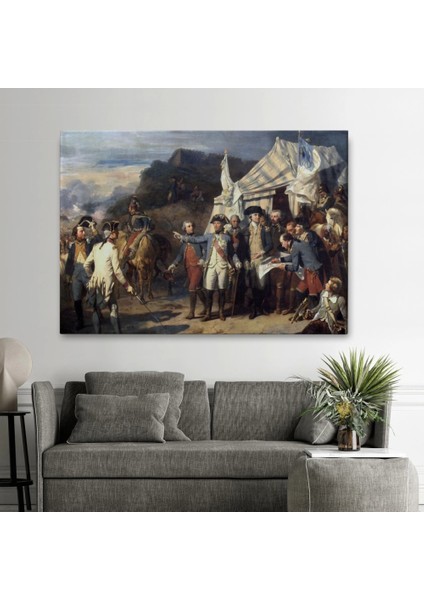 - Yorktown Kuşatması Tablosu - Couder Yorktown VERSAILLES-6546