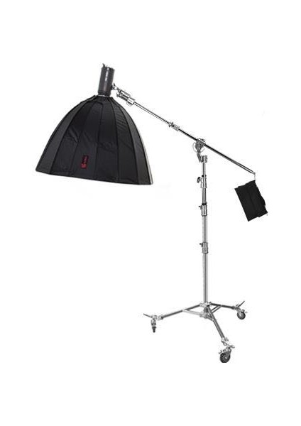 Jınbeı M-6 2-In-1 Profesyonel Fonksiyonel Krom Işık Standı