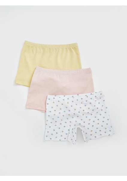 Lcw Kids Beli Lastikli Kız Çocuk Boxer 3'lü