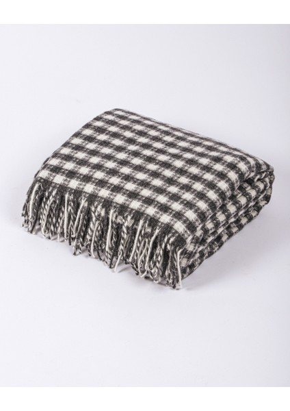 Pamuklu Battaniye Saçaklı Damalı Çift Kişilik 180 x 220 cm fırsatları