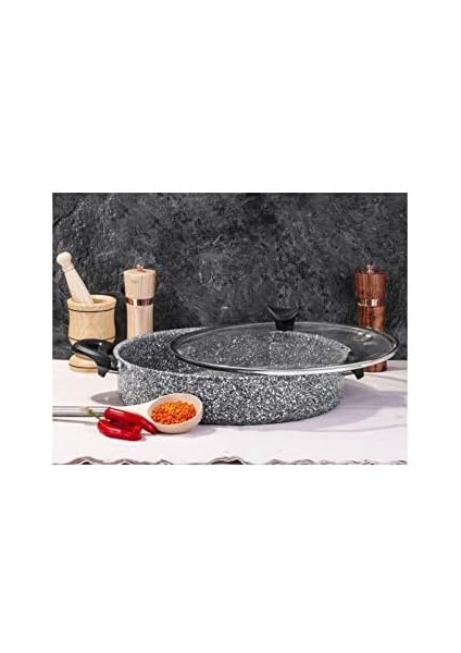 Ultra Granit Karnıyarık Basık Tencere 32 cm
