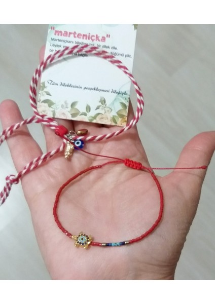 Zirkon Taşlı Kaplumbağa Hematit Doğaltaşlı Miyuki Bileklik ve Nazar Boncuklu Marteniçka Bileklik fiyatları