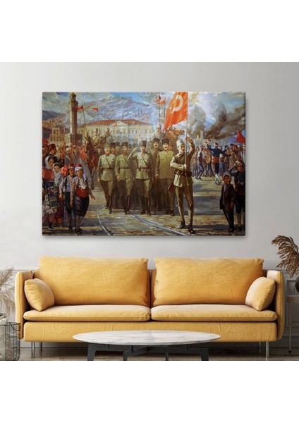- Izmir'in Kurtuluşu Tablosu - Atatürk'ün Izmire GIRIŞI-6627