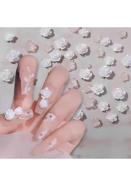 Tırnak Süsleme Charm Nail Art Charm Taşları Çiçek Dizayn Mix 3D Tırnak Süsleri modelleri