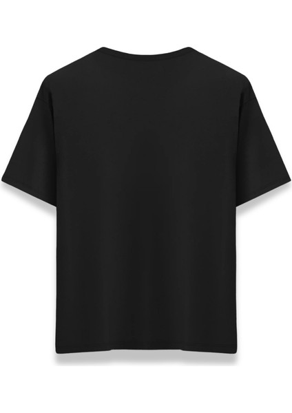 Siyah Unisex Oversize Tişört