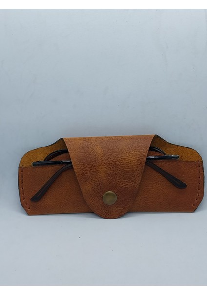Hakiki Crazy Deri Açık Kahverengi El Yapımı Handmade Unisex Gözlükkabı fiyatları