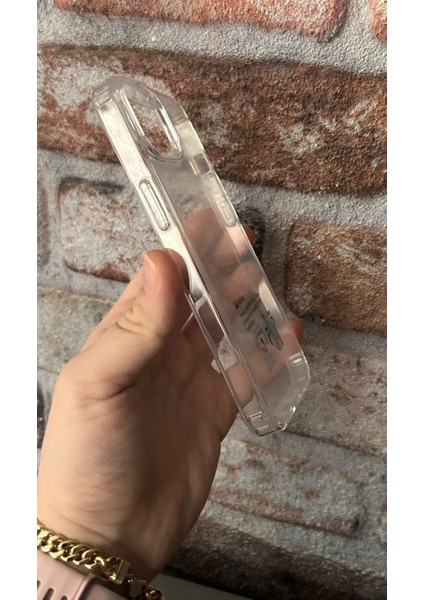 Apple iPhone 14 Uyumlu Kamera Koruma Çerçeveli Darbe Emici Şeffaf Kılıf