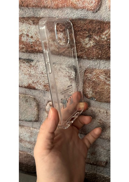 Apple iPhone 14 Uyumlu Kamera Koruma Çerçeveli Darbe Emici Şeffaf Kılıf