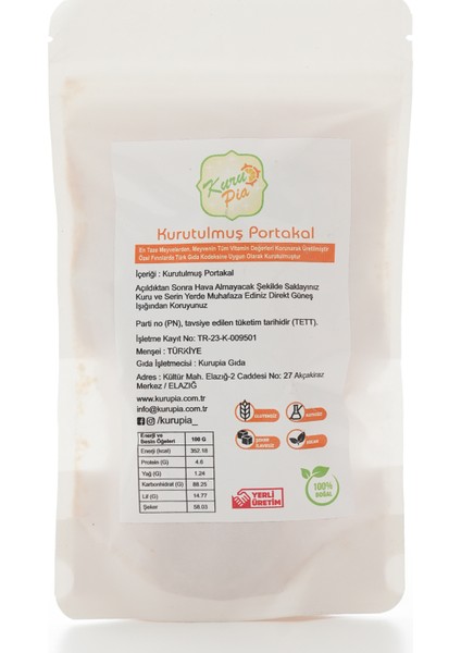 Kurutulmuş Portakal 50 gr